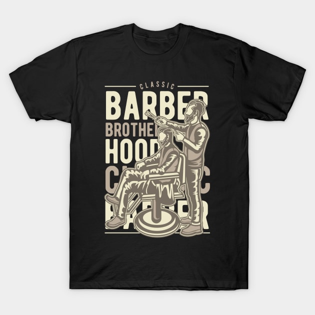 Barber Brotherhood T-Shirt by PaunLiviu